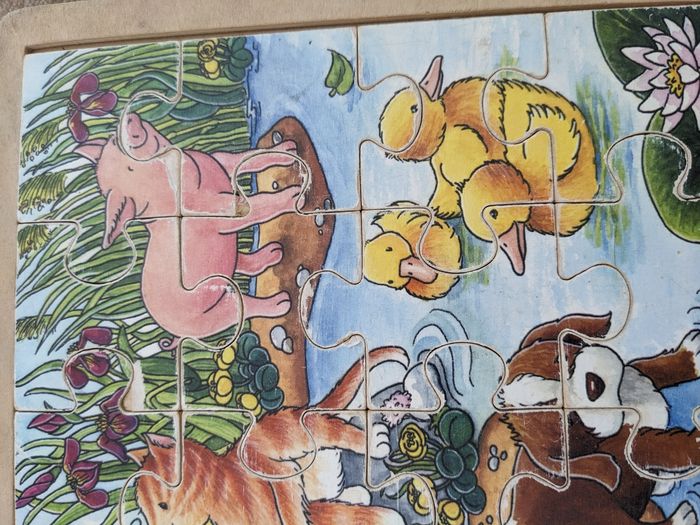 Puzzle bois 24 pieces thème ferme - photo numéro 2