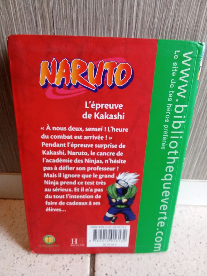Livre bibliothèque verte Naruto l'épreuve de kakashi numéro 3 - photo numéro 2