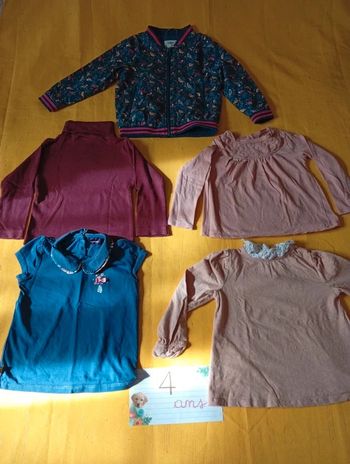 Lot 5 pièces 4 ans Printemps fillette Sergent Major Vertbaudet