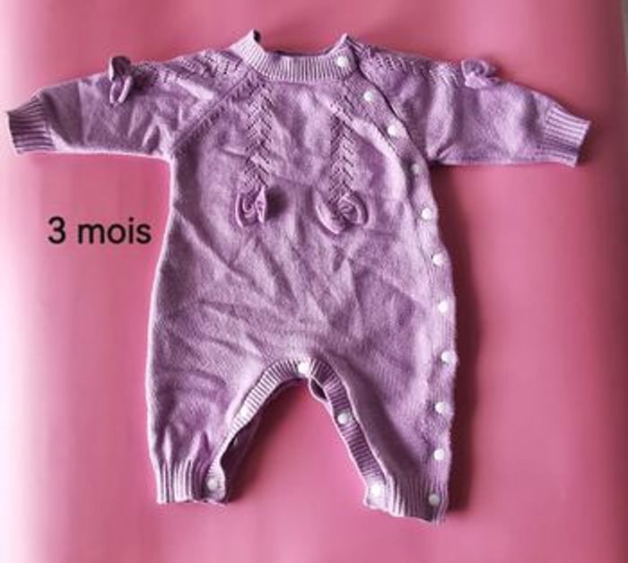 Lot de 3 bodies bébé fille - photo numéro 3