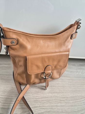 Sac porté travers confort Marron Tan Hexagona