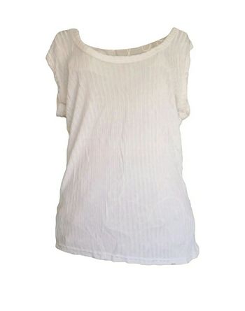 T shirt blanc nacré