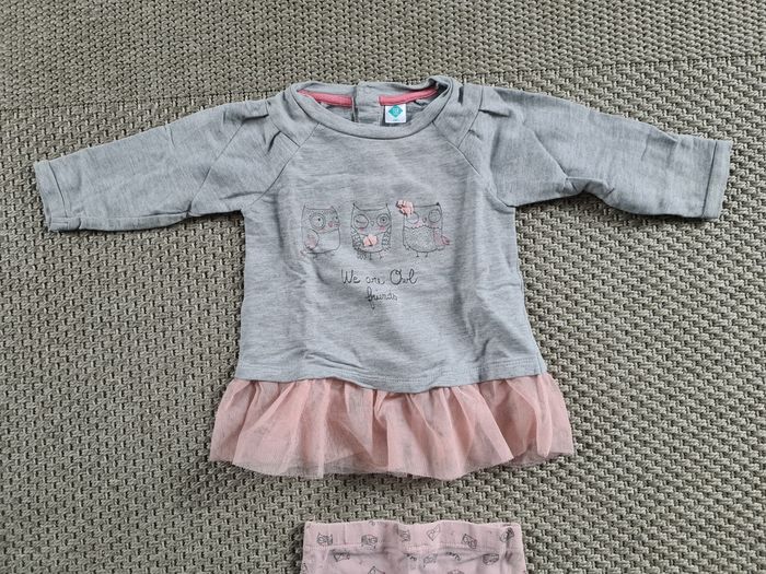 Ensemble tunique et legging assorti fille - 18 mois - photo numéro 3