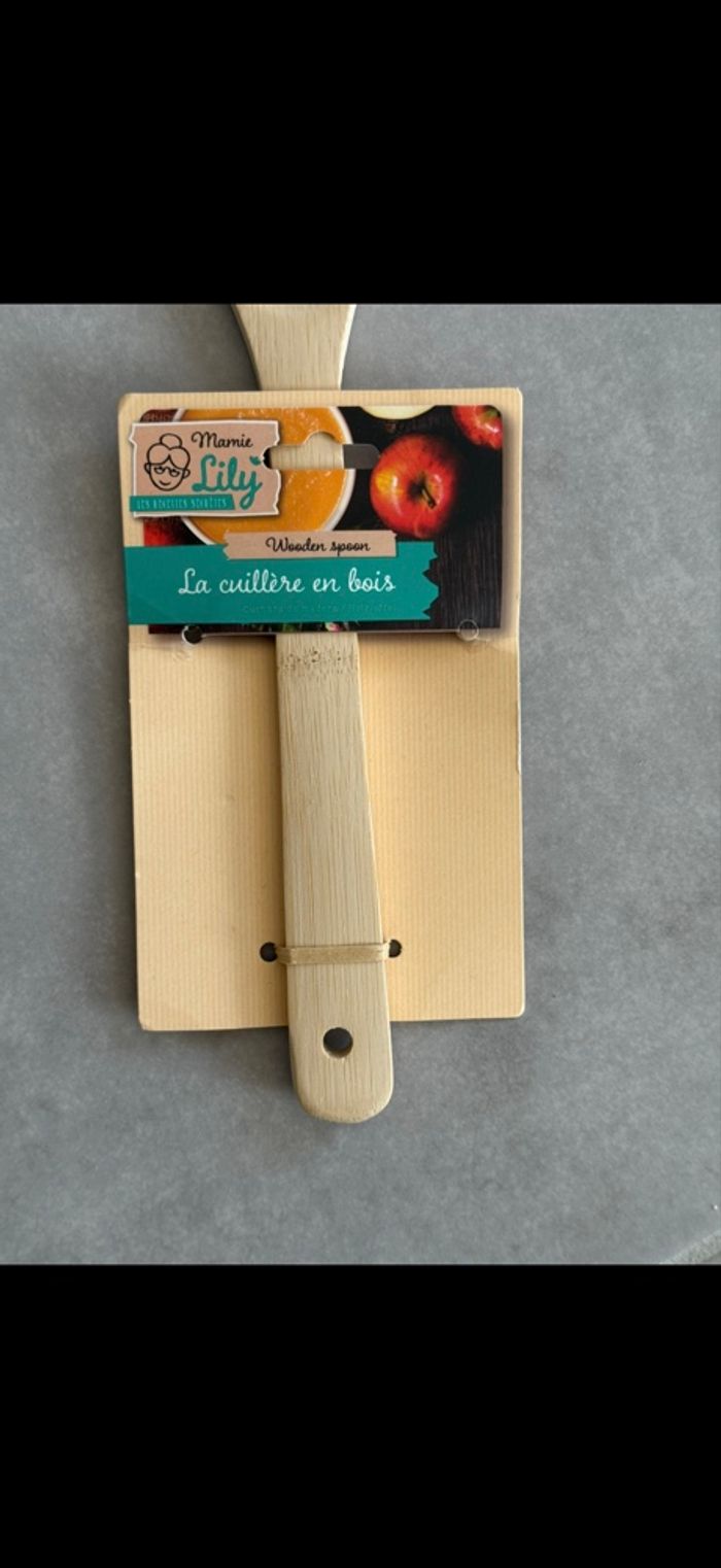 Cuillère en bois de cuisine Mijoté avec amour - photo numéro 3