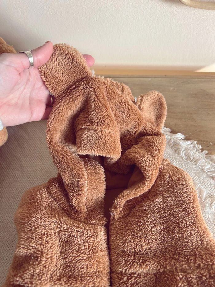 Veste sans manche moumoute fourrure mixte unisex capuche oreille - photo numéro 2