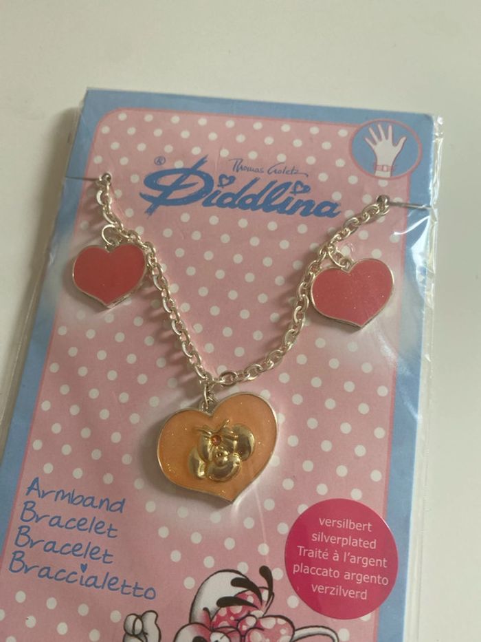 Bracelet à breloques cœurs Diddl Diddlina - photo numéro 2