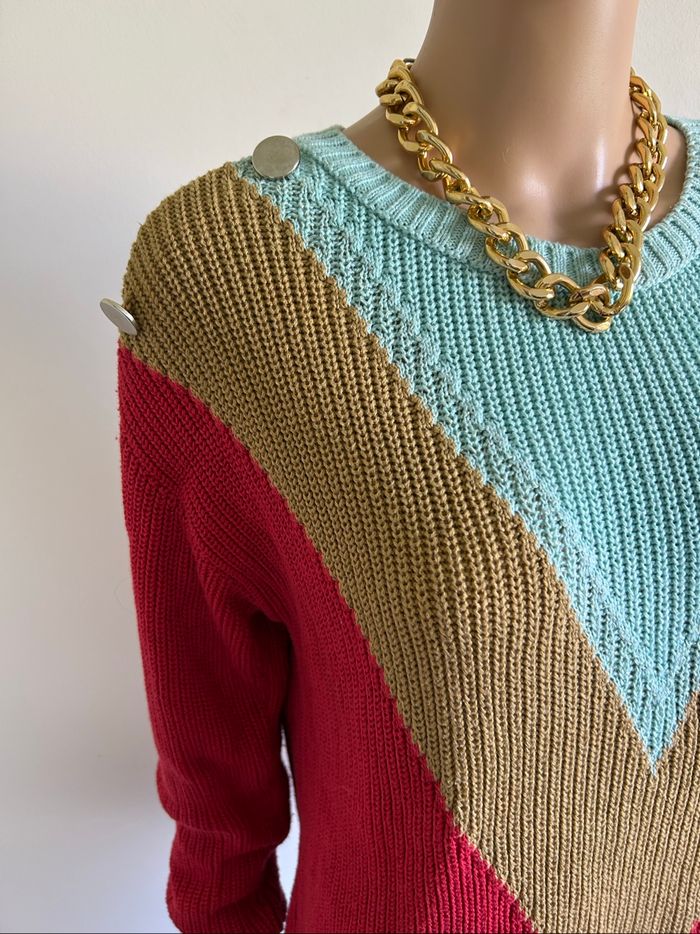 Pull d’hiver à manches longues Naf Naf taille M TBE - photo numéro 4