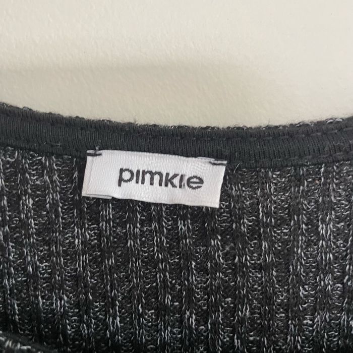 Robe trapèze marron/noire chinée Pimkie M manches 3/4 maille fluide style casual chic V075 - photo numéro 2