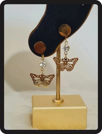 Boucles d'oreilles papillon