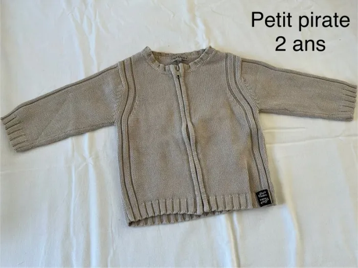 Gilet petit pirate 2 ans