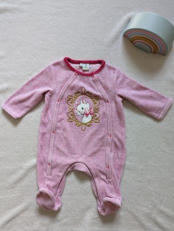 Pyjama en velours rose Marie
