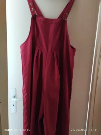 Salopette bordeaux