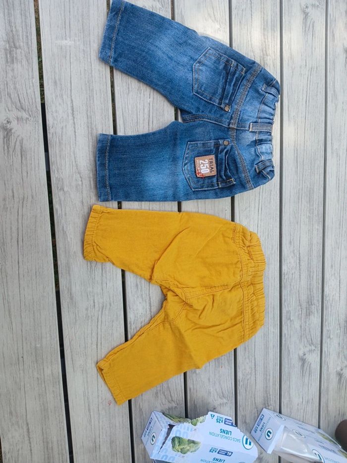 2 pantalons 3 mois garçon - photo numéro 2