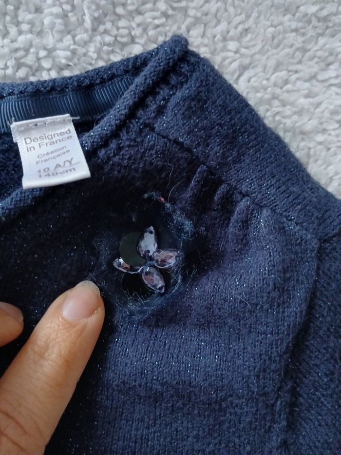 Boléro marine et brillant 10 an Okaidi - photo numéro 2