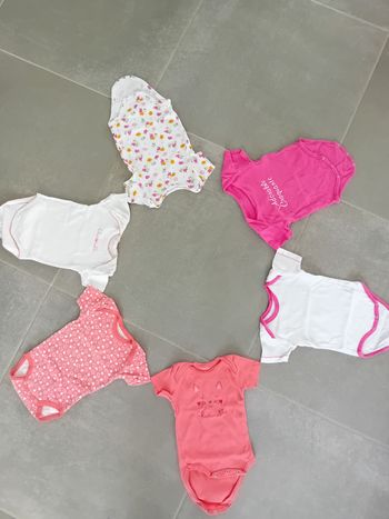 Lot bodies manches courtes 12 mois
