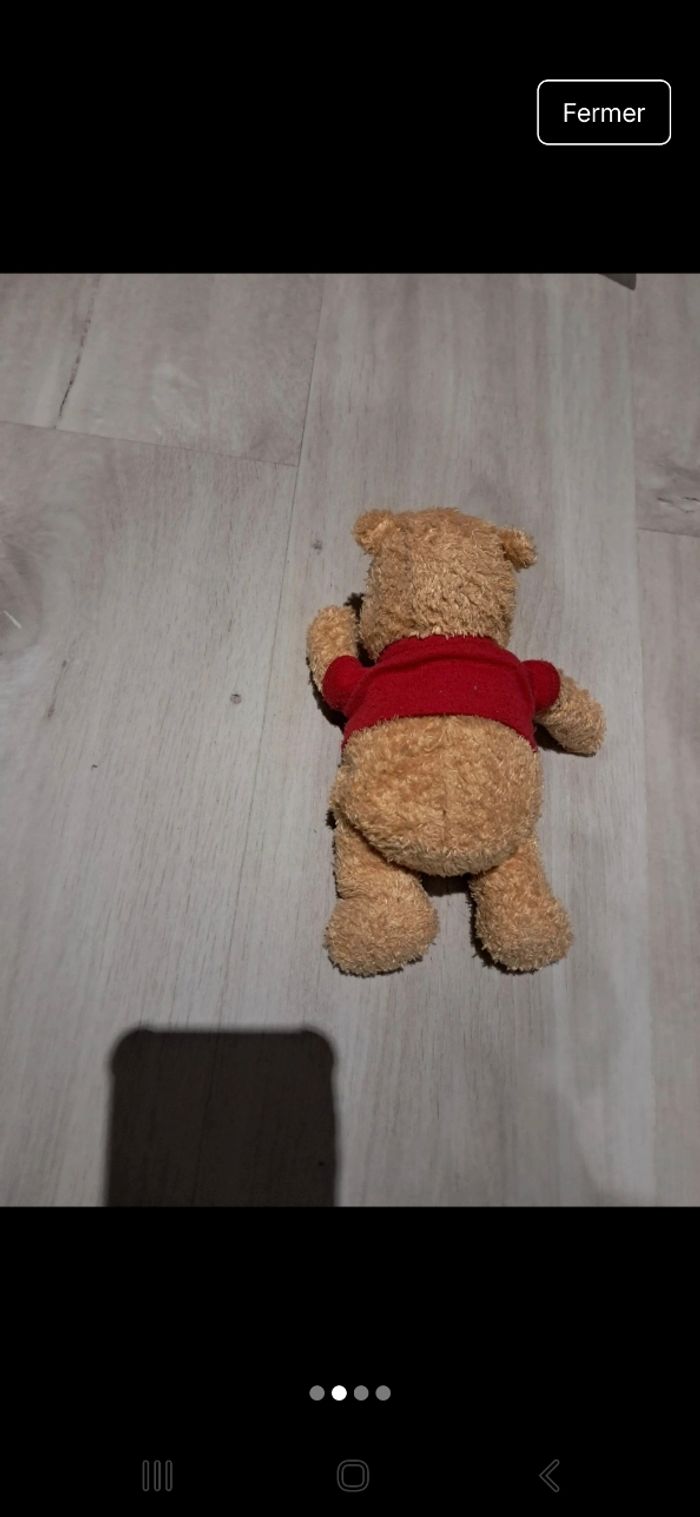Peluche winnie l'ourson vintage 2002 - photo numéro 2