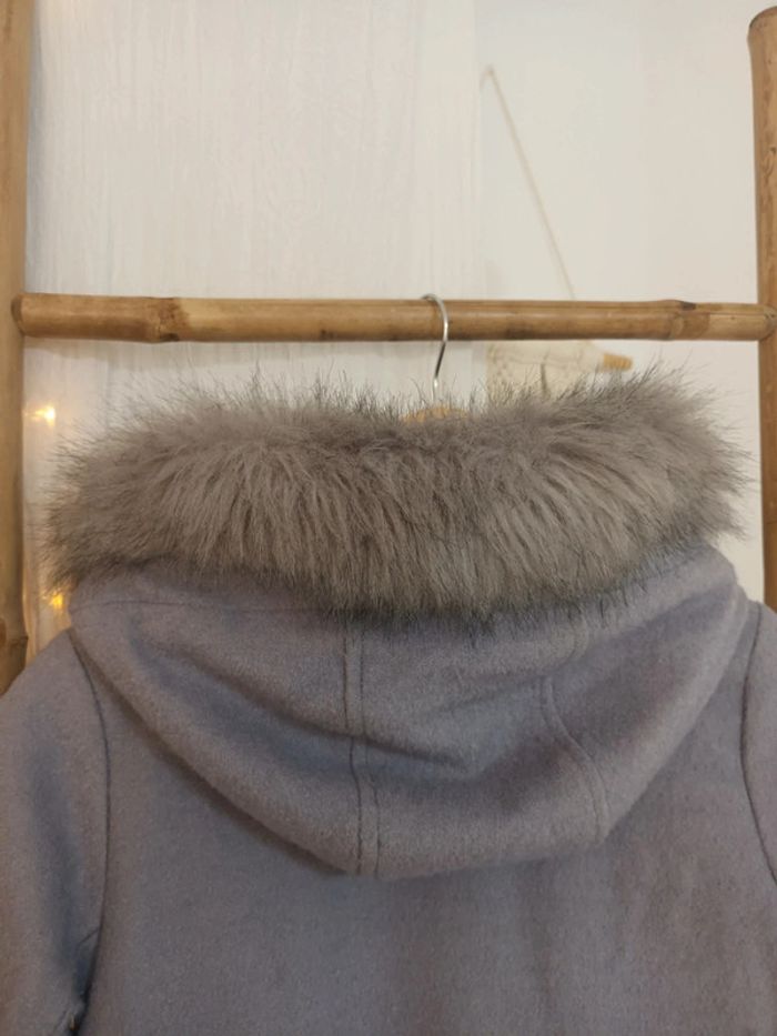 Joli manteau à capuche gris très chaud Okaïdi 12 ans - photo numéro 9