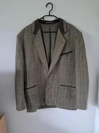 Veste vintage élégante à motif Prince de Galles