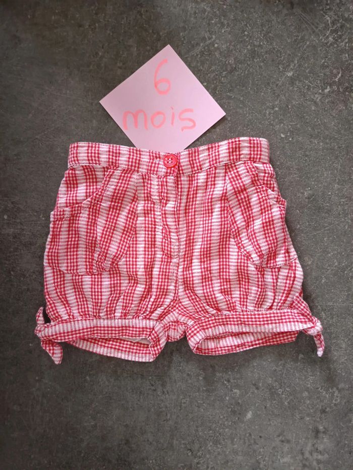 Short à carreaux 6 mois