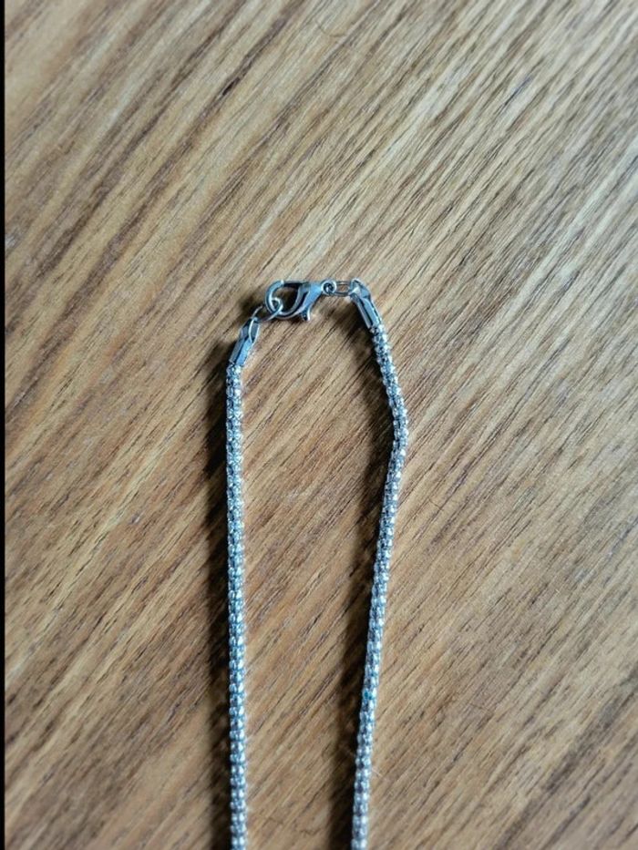 Collier tête de lion argenté – bijou symbole de force et courage – pendentif homme style guerrier - photo numéro 12