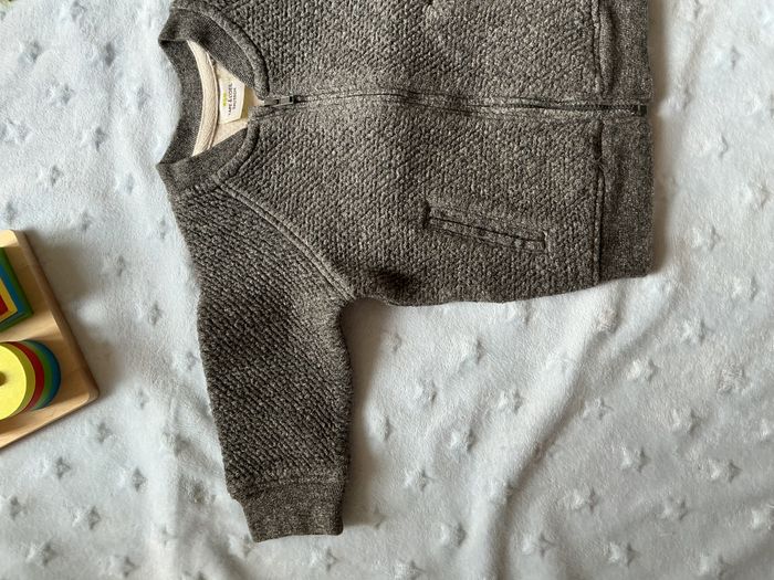 gilet zippé gris très chaud 3 mois tape à l'oeil - photo numéro 4