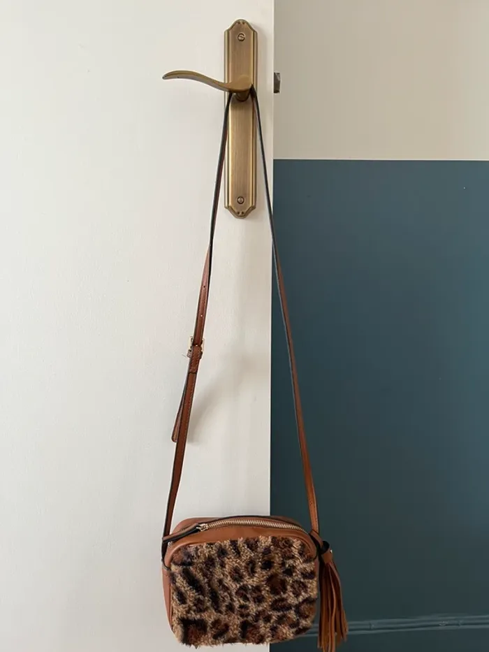 Sac à main bandoulière léopard