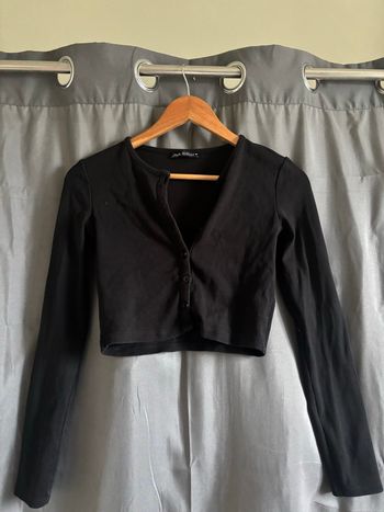 Gilet court noir Zara 