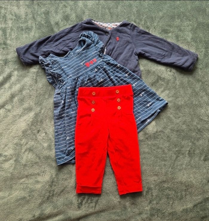 Ensemble robe, veste et pantalon