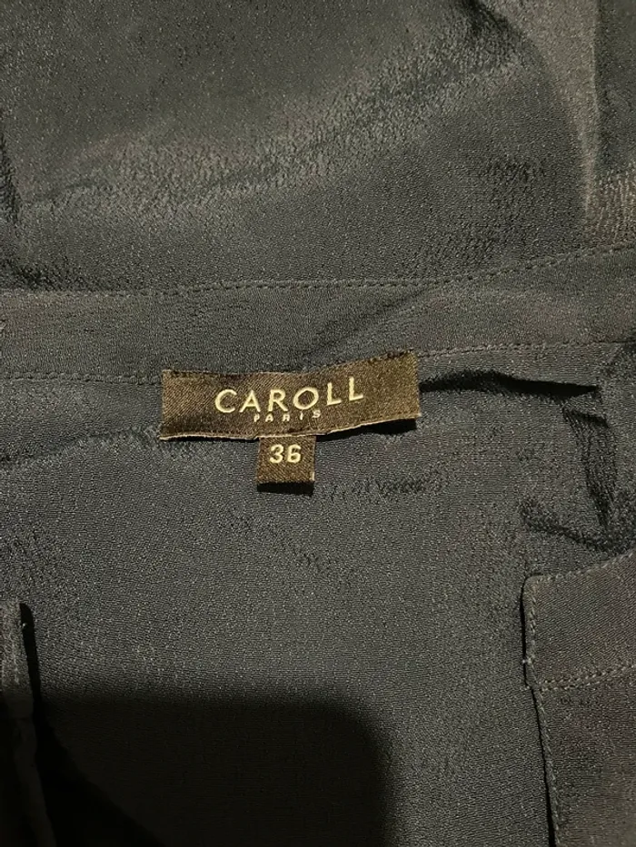 Haut blouse Caroll brodé - Bleu marine et rouge - Taille 36 🌸 - photo numéro 7