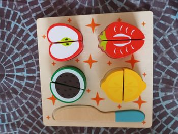 set de 4 fruits a decouper en bois mertens