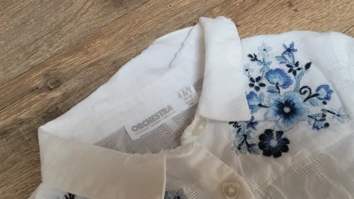 Chemise blouse légère brodée - photo numéro 3