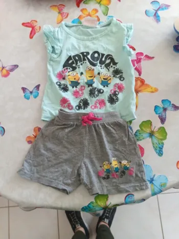 Ensemble minions été fille 2 ans