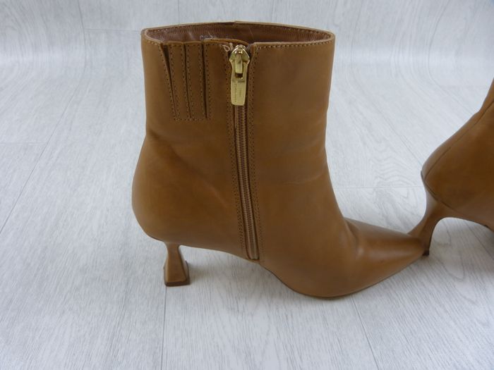 Confortable chaussures bottine talons / Copenhagen / fermeture zip / camel / Taille 40 - photo numéro 6