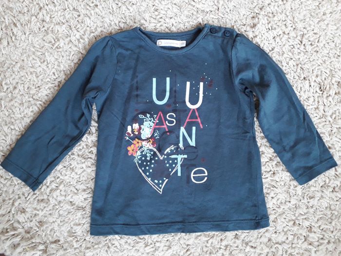 T Shirt manches longues lulu castagnette 18 mois
