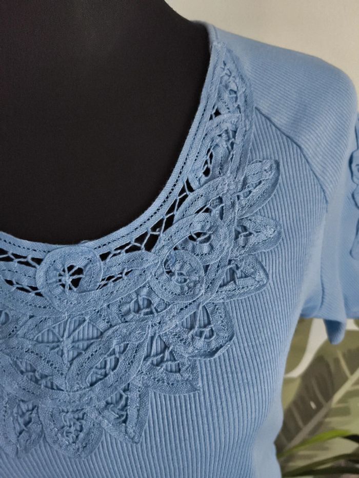 T-shirt Damart 42/44 bleu - photo numéro 3