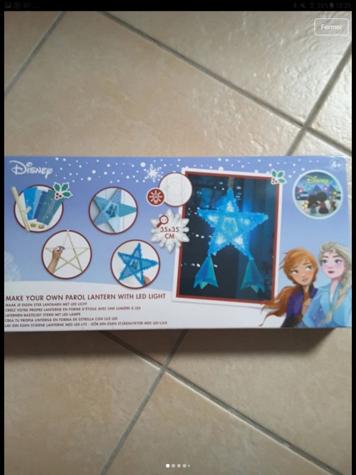 Activité creatif étoile lumineuse