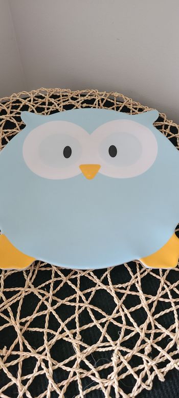 Assiette bebe hibou