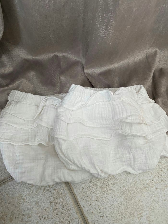 Bloomers blancs à volants