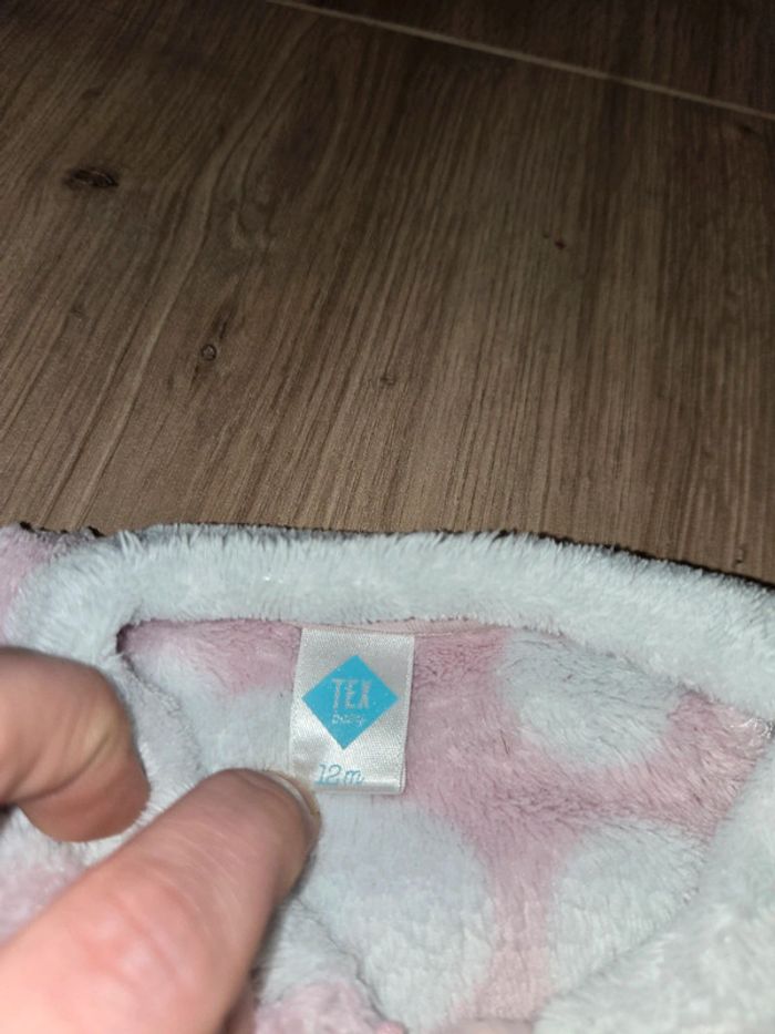 Joli pyjamas / grenouillère en pilou fille 12 mois - photo numéro 6