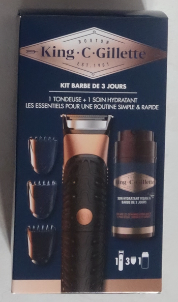 Tondeuse à barbe King C Gilette Kit barbe de 3 jours - prix unitaire