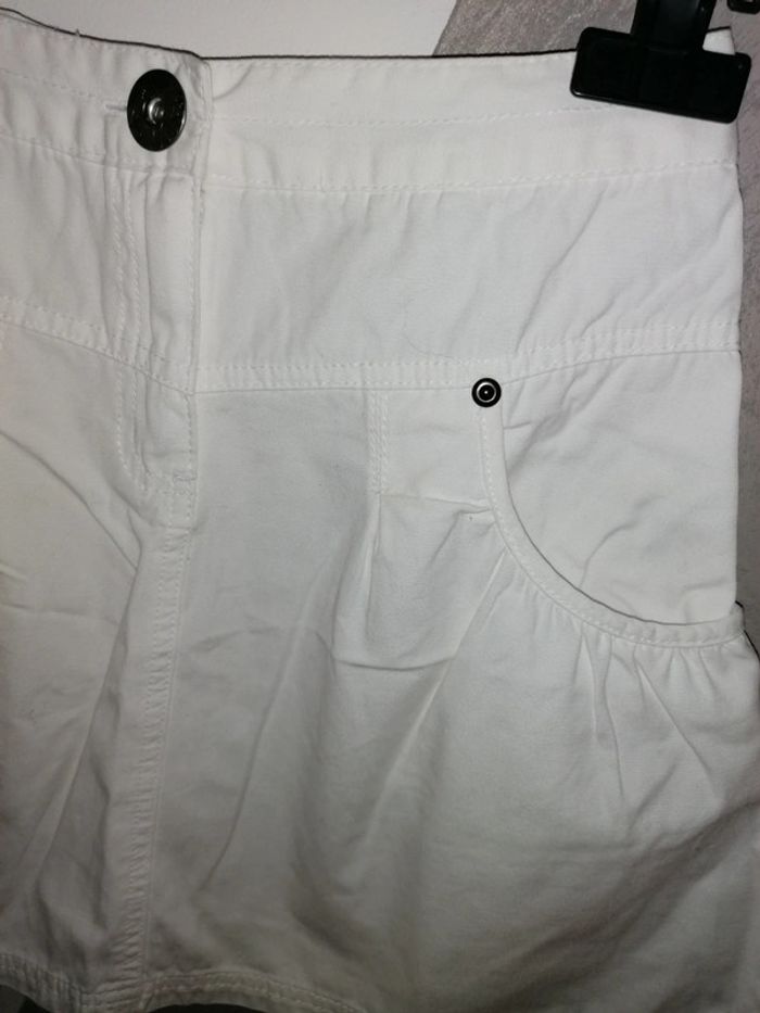 Jupe jeans blanc 12ans bilook - photo numéro 3