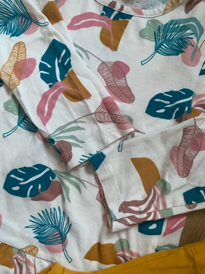 Pyjama en coton tape a l’œil motif tropical - photo numéro 4