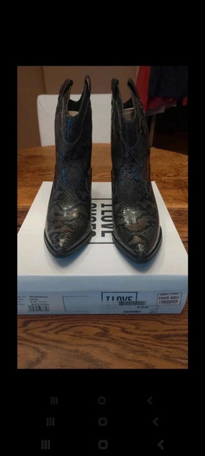 Magnifique Bottine Black snake eu 39 neuve