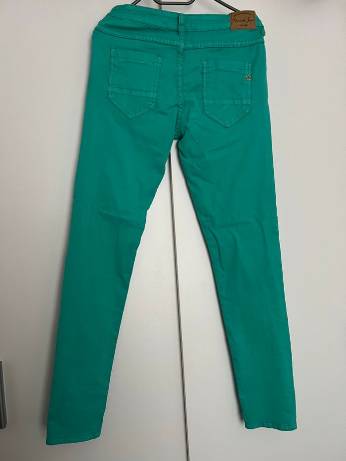 Jean skinny vert d’eau Place du jour Vintage - photo numéro 5