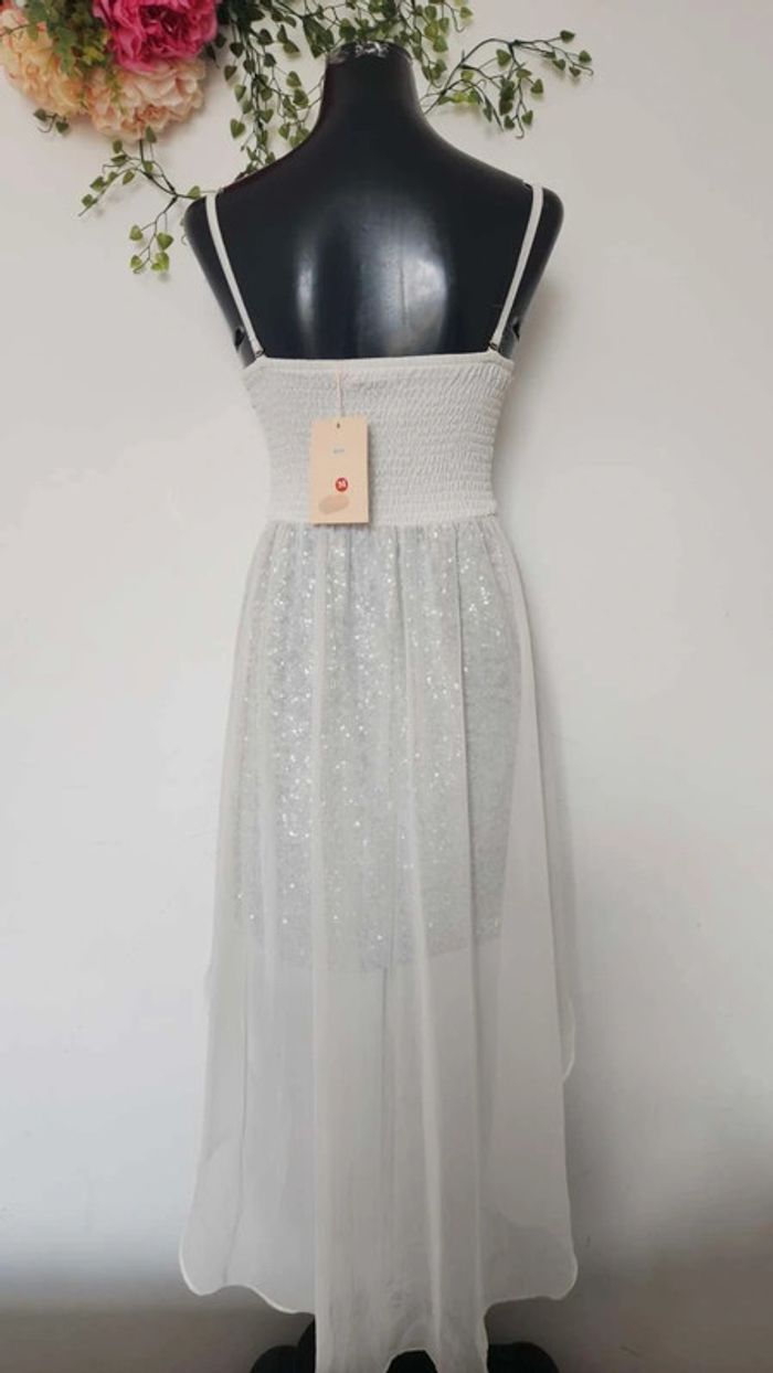 Robe bustier à sequins et voile fluide 🎀 Taille M 🎀 - photo numéro 5