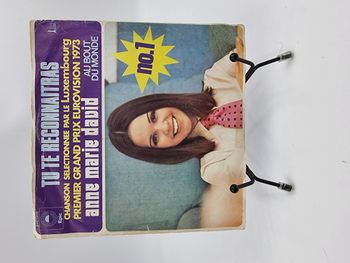 Vinyle 45 tours Anne Marie David : Tu te Reconnaitras avec fourreau