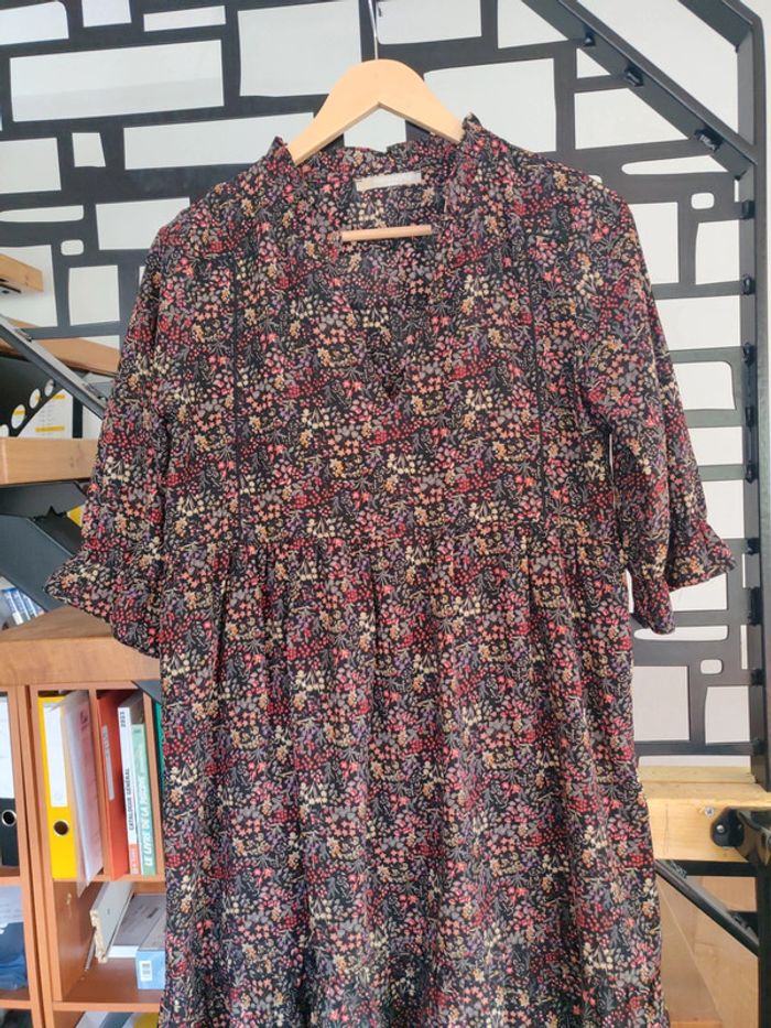 Robe -blouse élégante fleurie Mamouchka taille S - photo numéro 2