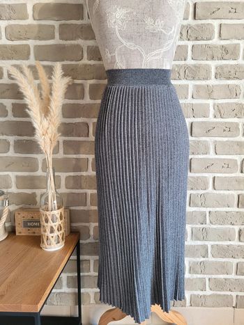 Jupe plissée grise - Vintage dressing - Parfait état