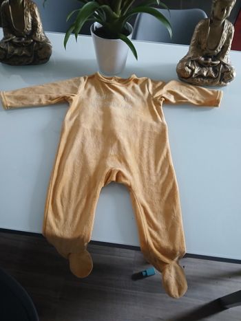 PYJAMAS MOUTARDE VELOUR KITCHOUN