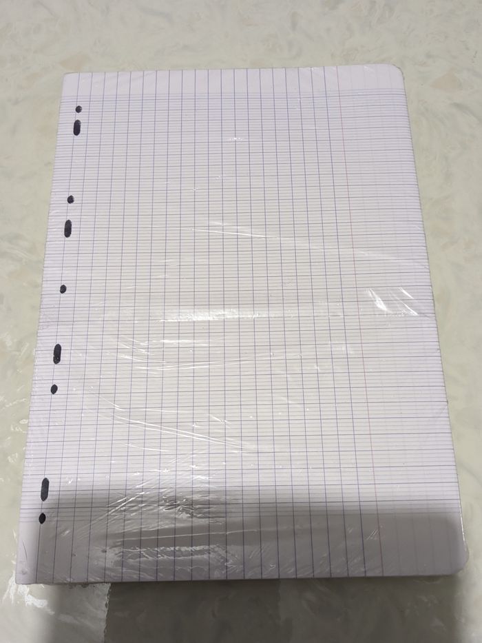 Lot de 4 paquets de feuilles simples perforées. Taille 21x 29,7 cm - photo numéro 5